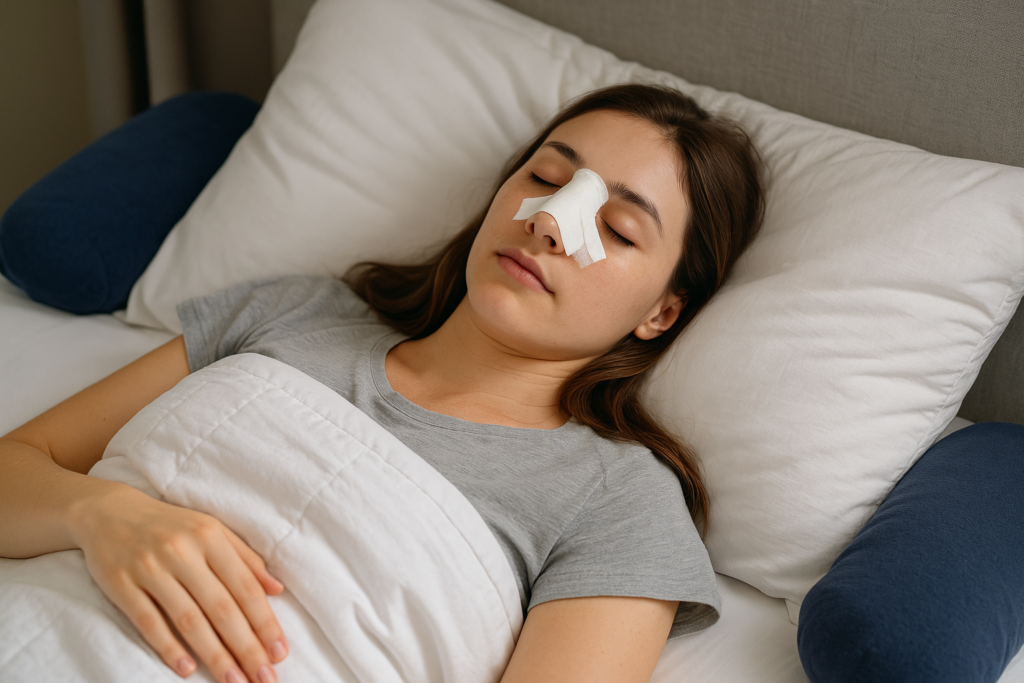 dormir après rhinoplastie