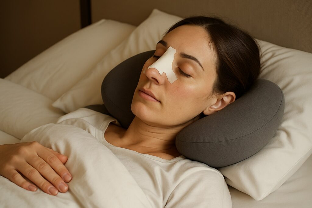 dormir après une rhinoplastie