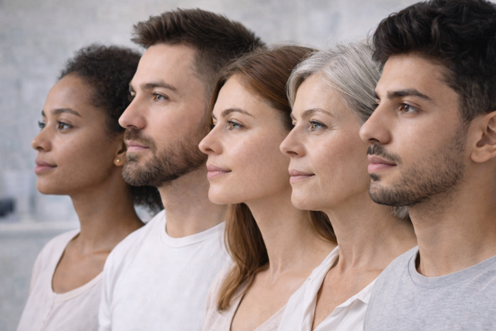 Candidats à la rhinoplastie diversifiés