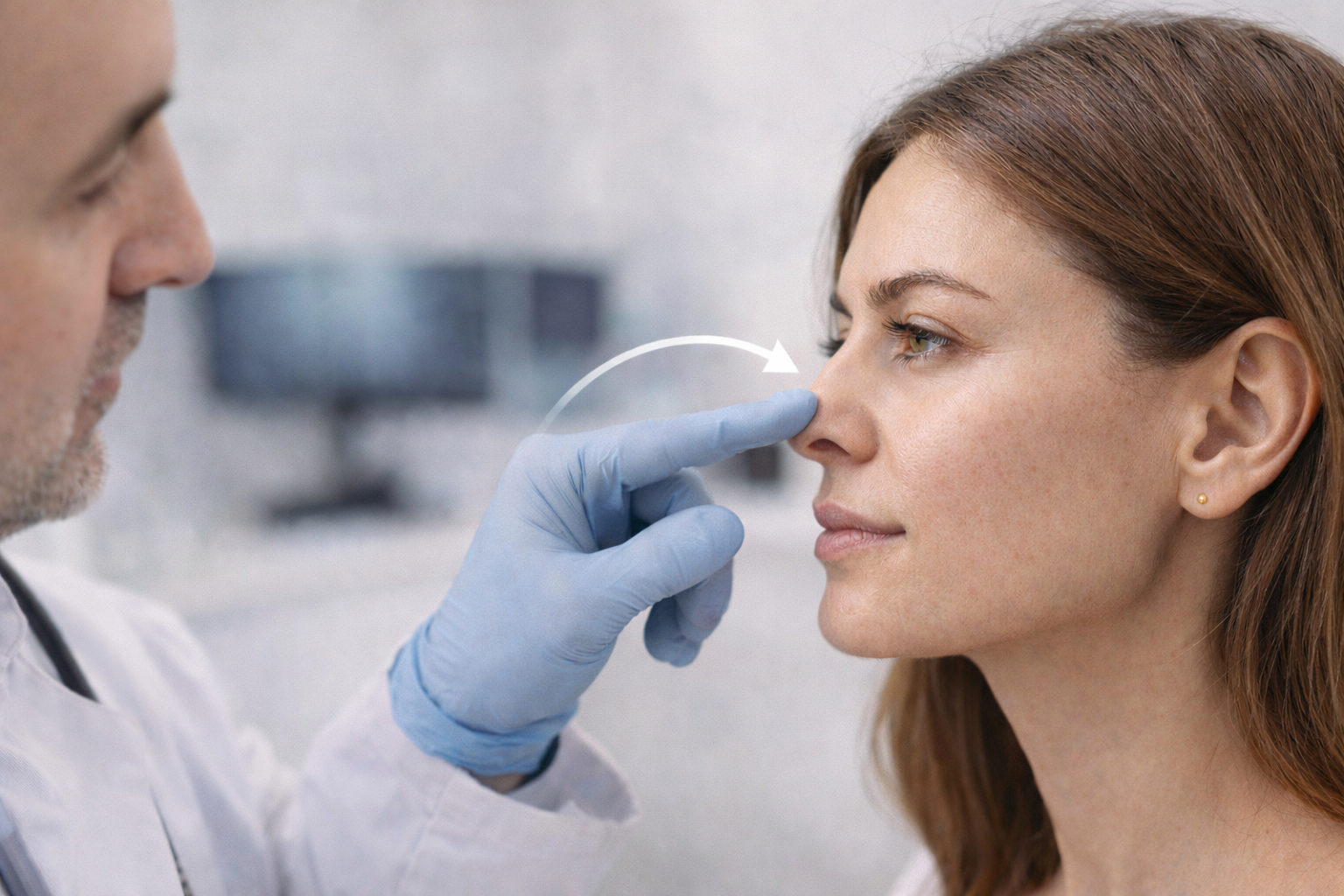 Rhinoplastie nez dur