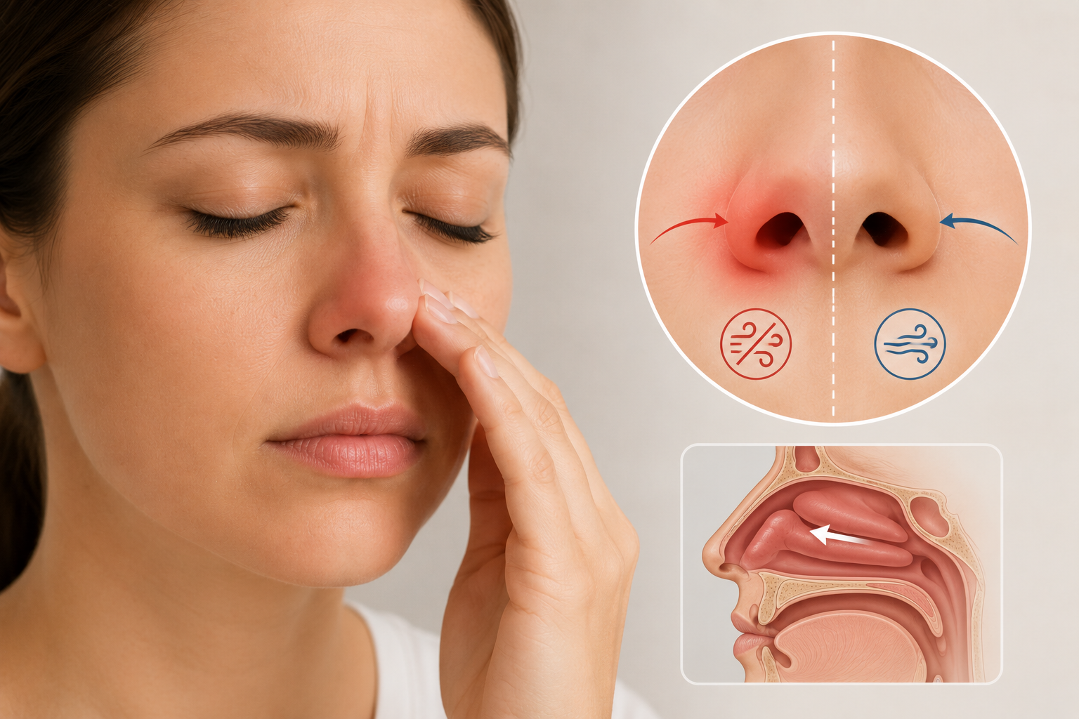 nez bouchée rhinoplastie