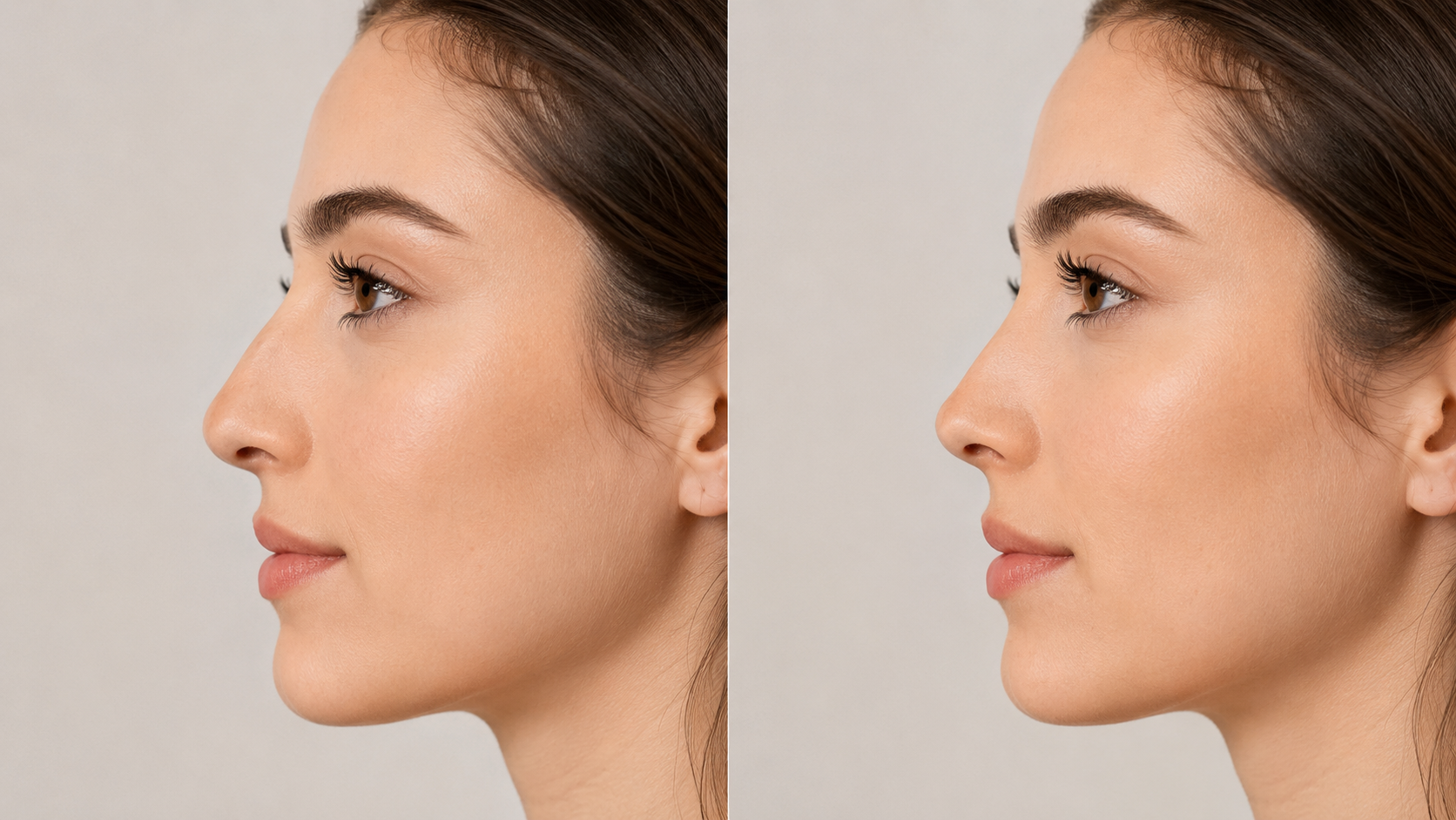 Rhinoplastie de la pointe du nez avant après
